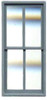 FACTORY WINDOW
44″ X 92″ DOUBLE HUNG 4 PANE (Masonry)