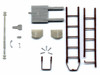 C&S/RGS REFRIGERATOR CAR HARDWARE SET
contains parts #1, 10, 90, 3070a,b,c,
 complete Bettendorf Underframe kit  #3058 and plans