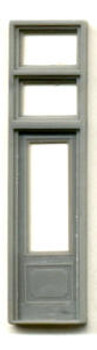 SINGLE STOREFRONT DOOR WITH DOUBLE TRANSOM, RECTANGULAR WINDOW–33″X12′
(for masonry)