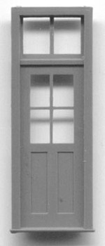 DOOR-4 PANE WINDOW WITH TRANSOM