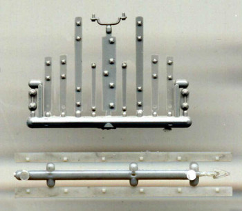 NARROW GAUGE STOCK CAR CORNER STRAPS AND END DOOR GUIDES