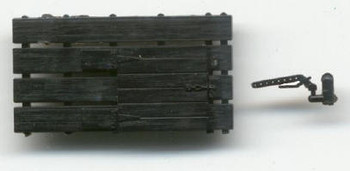 COLORADO STYLE 30′ REEFER CAR ICE HATCHES AND HARDWARE (1 SET)