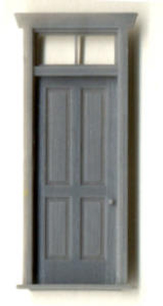 STATION OR HOUSE DOOR W/ FRAME AND TRANSOM