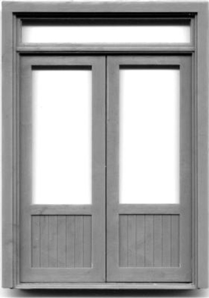 72″ DOUBLE DOOR W/WINDOW-TRANSOM