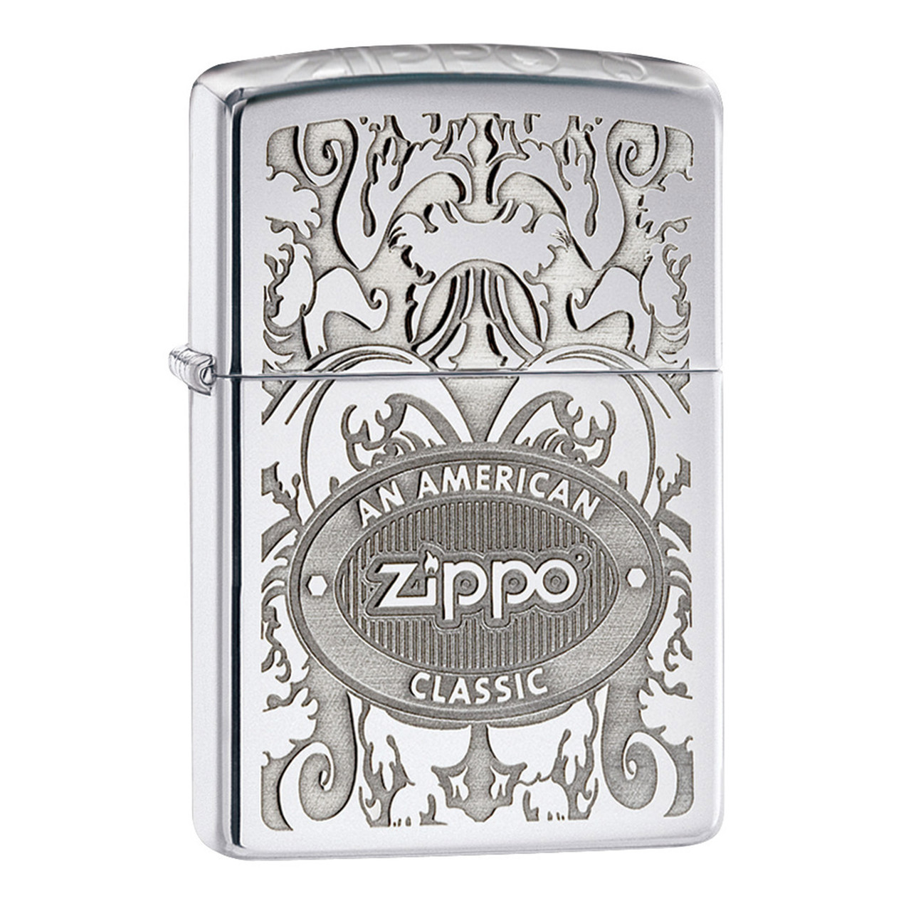 Crown Stamp Zippo™ Classic - High Polish Chrome