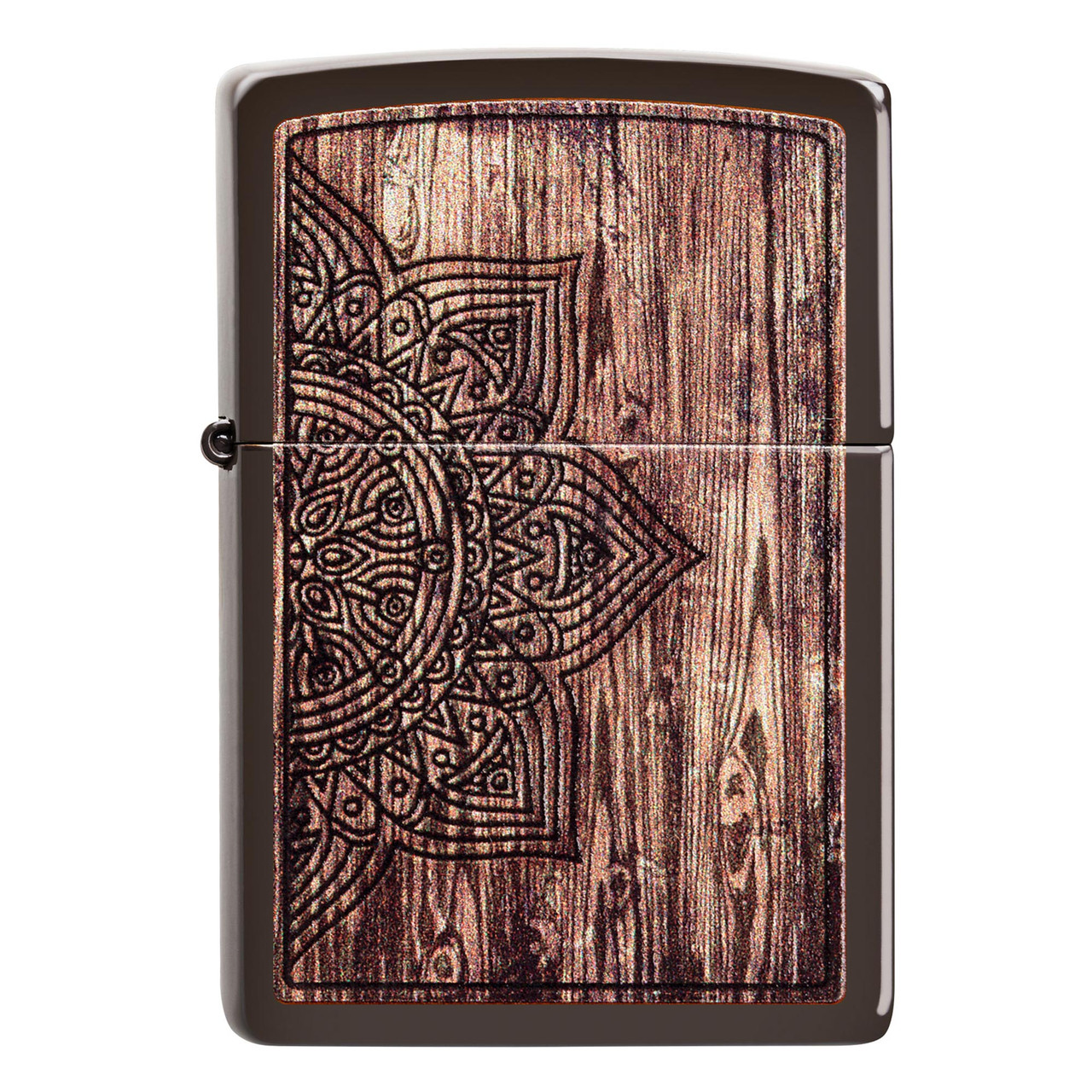 Zippo Flower Brown