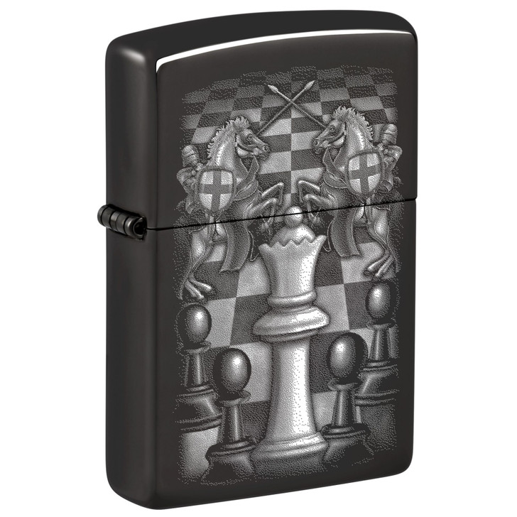 Zippo Chess  High Polish Black