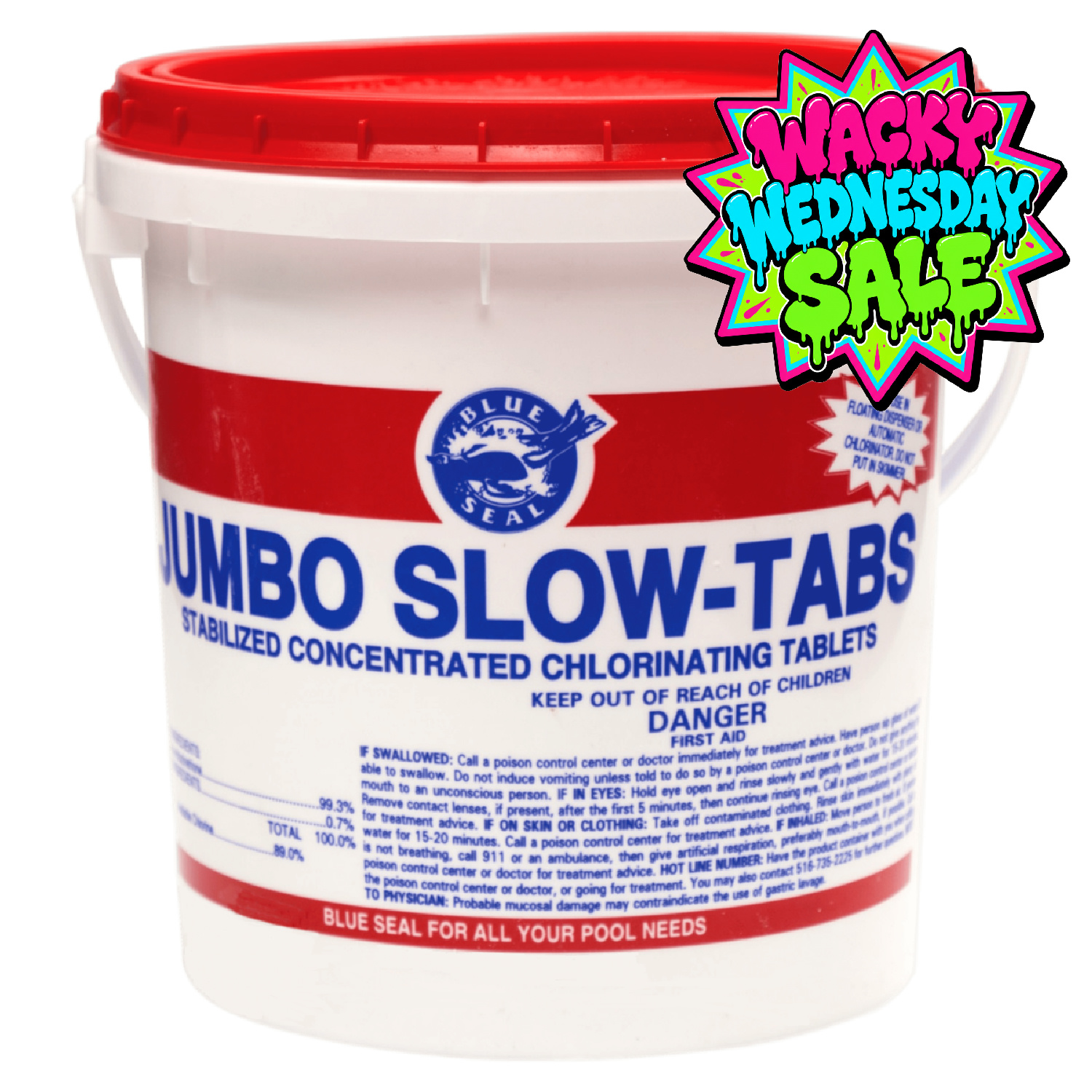 8 lbs Jumbo 3" Tab Swimming Pool Chlorine 99% Trichloro-S-Triazinetrione