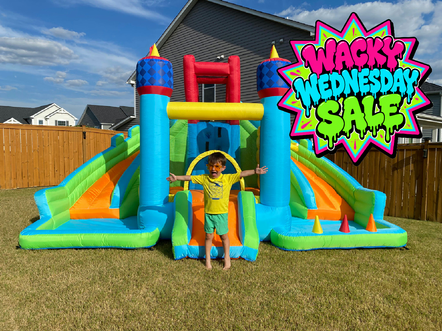 King Arthur's Bounce House & Double Water Slide 