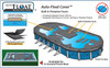 Auto-Float Carbon Black 3 in 1 Above Ground Winter Pool Cover. 20 Year Warranty,