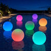 LED Inflatable Solar Globe Lights - Waterproof Grommet for Hanging Option
