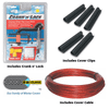 EZ-Drain Self Draining Carbon Black 3 in 1 Above Ground Winter Pool Cover - 18' x 33' Oval