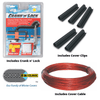 EZ-Drain Self Draining Carbon Black 3 in 1 Above Ground Winter Pool Cover - 21' Round