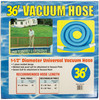 36 ft Vacuum Hoses 1 1/2" Swivel Cuff