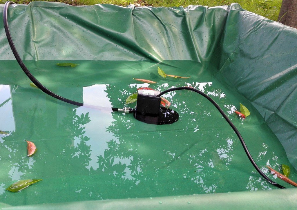 350 GPH Submersible Manual Pool Cover Pump Island Recreational