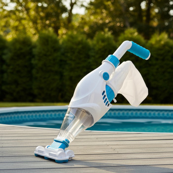 BLUE TORRENT: Waterbug Battery Operated Cordless Handheld Swimming Pool Cleaner