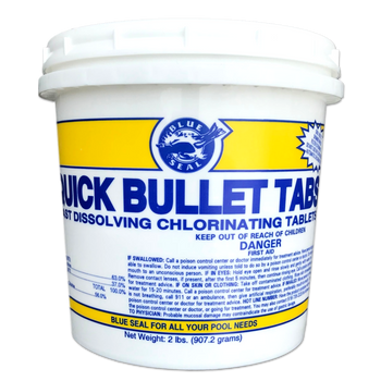 2  lbs Quick Bullet Swimming Pool Chlorine Trichloro