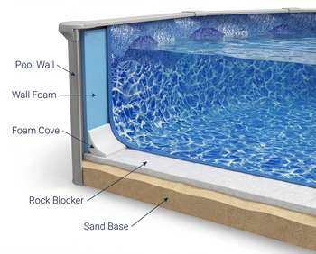8X12 Oval Rock Blocker Liner Padding