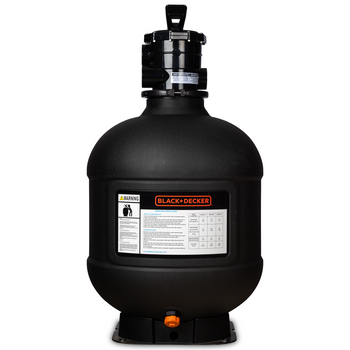 BLACK + DECKER 24" Sand Filter With 2" 6-Way Valve - Tank Only