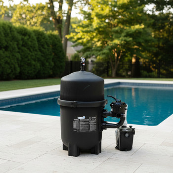 BLUE TORRENT 4848 DE Filter with  Value & 1.5HP Dual Voltage Single Speed Pump