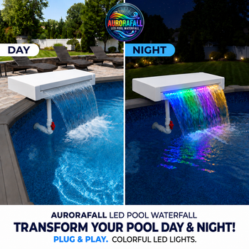 Aurorafall LED Universal Swimming Pool Waterfall 