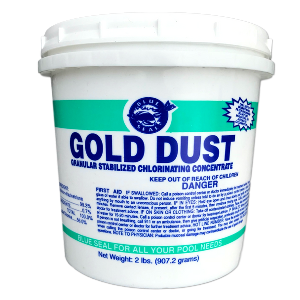 2 lbs Gold Dust Granular Swimming Pool Chlorine Sodium Dichloro-S-Triazinetrione Dihydrate