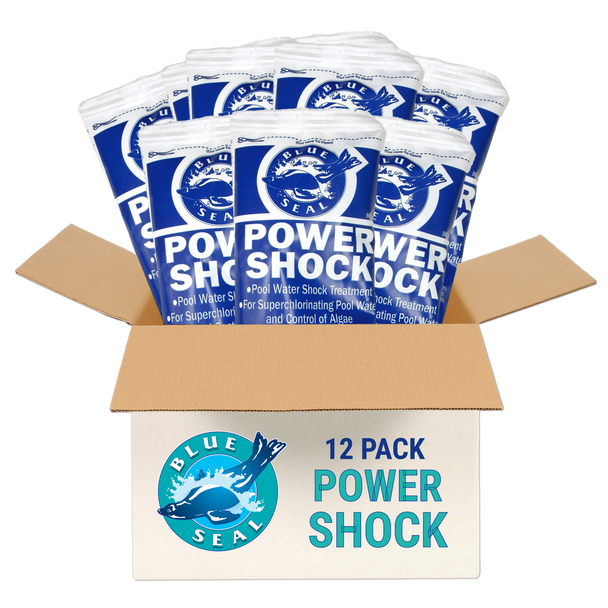 12 Pack Power Shock 1lb Bags Premium Calcium Hypochlorite Swimming Pool Shock