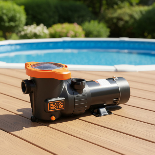 BLACK.+ DECKER 1.5 HP 2 Speed Above Ground Swimming Pool Pump