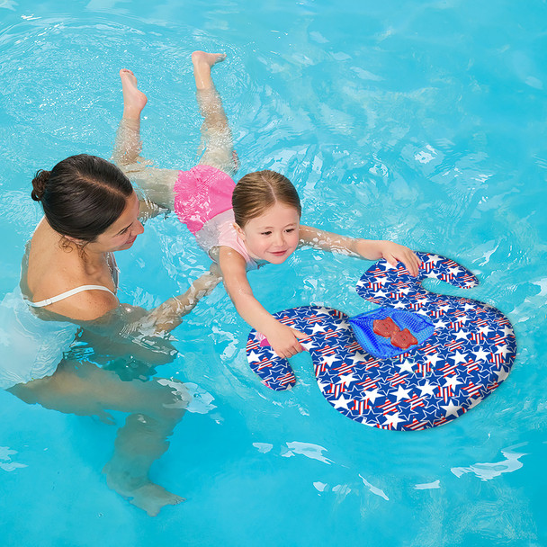 Patriotic SwimBuddy™ Inflatable Rover – Red, White, & Blue