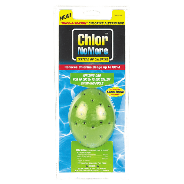 Chlor NoMore Green Orb + 8 Lbs Jumbo Tab Chlorine For Pools Up 15,000 Gallons 