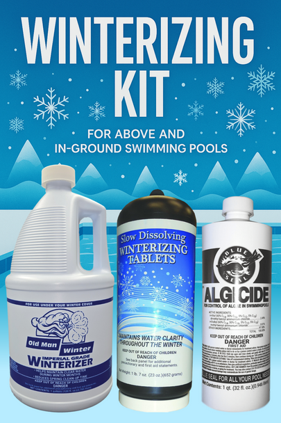 Winterizing Pool Closing Kit Includes Winter Tabs, Algaecide and Winterizer