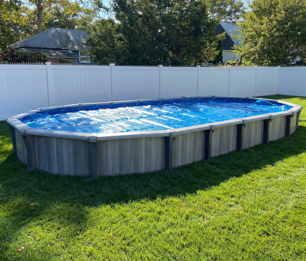 12x24 Ft Oval Standard Solar Cover