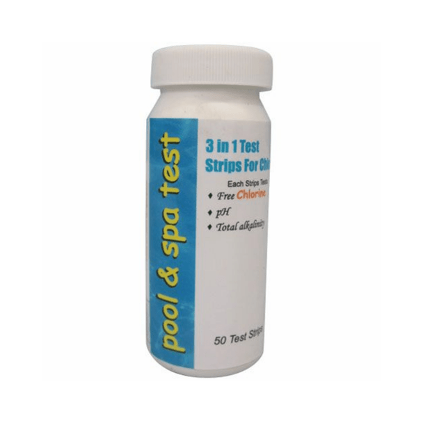 3 in 1 Swimming Pool Test Strips 50 ct