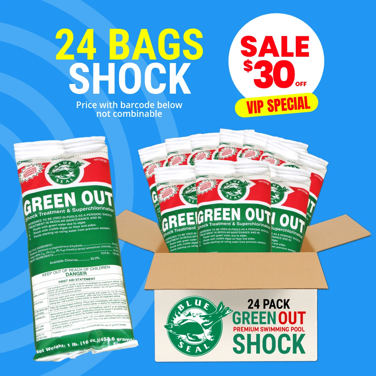 Green Out Shock 24 Pack - Sale $30 Off