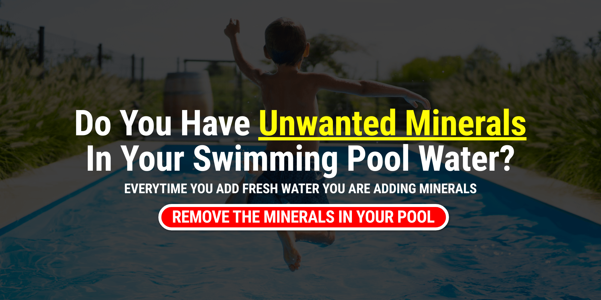 Minerals In My Pool Water? No way. Island Recreational