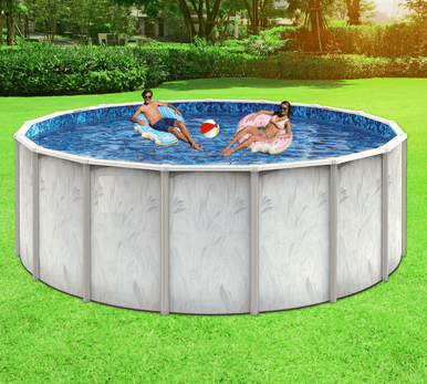 Catalina Family Style Above Ground Swimming Pool. Includes