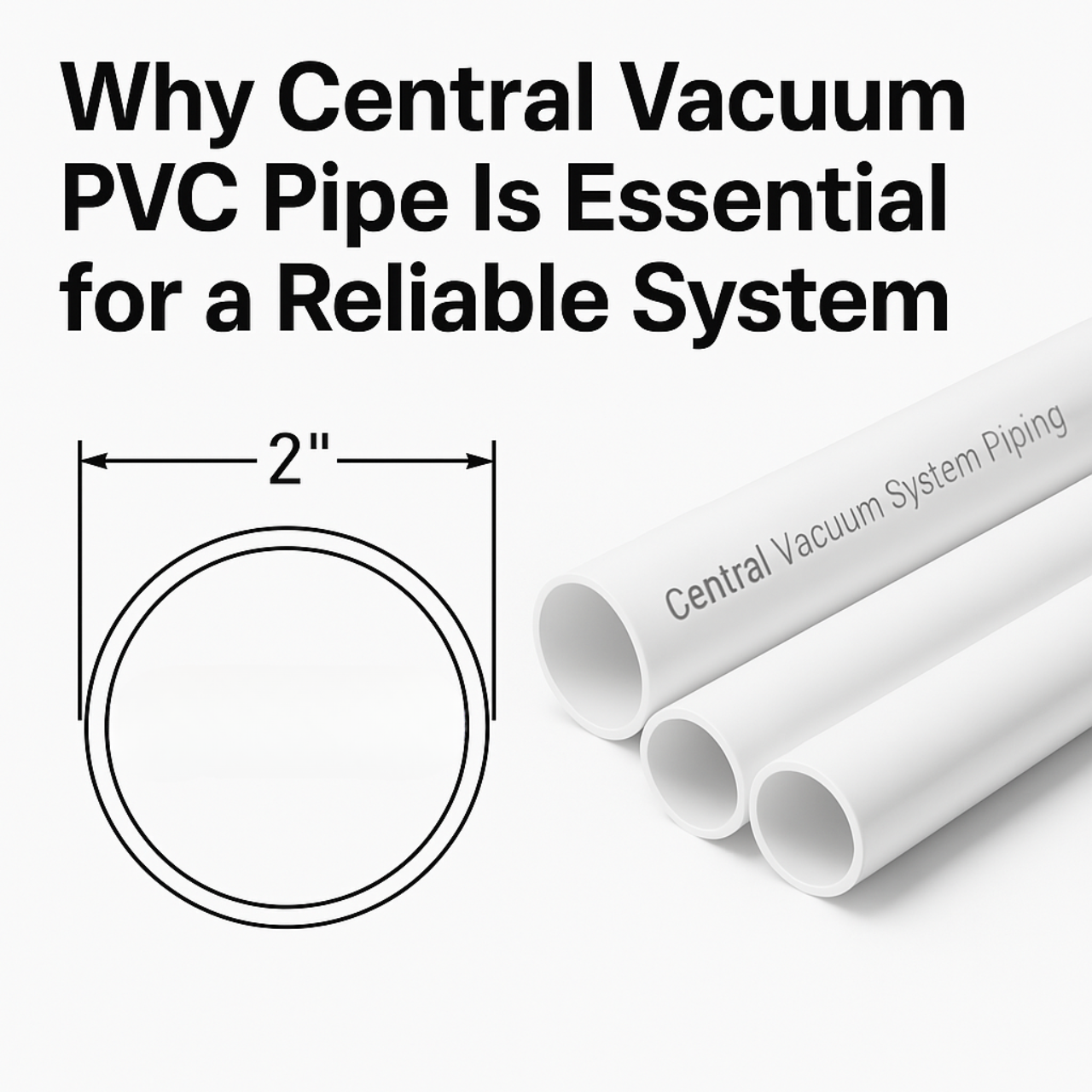 Why Central Vacuum PVC Pipe Is Essential for a Reliable System