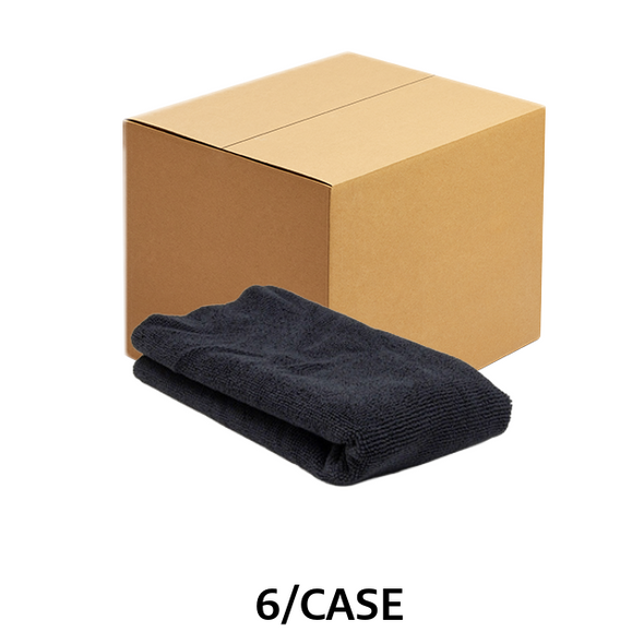 Cobra Carbon Black Edgeless Microfiber Polishing Cloth 16 x 16 Inch (Case of 6) - COBRA-CARBON