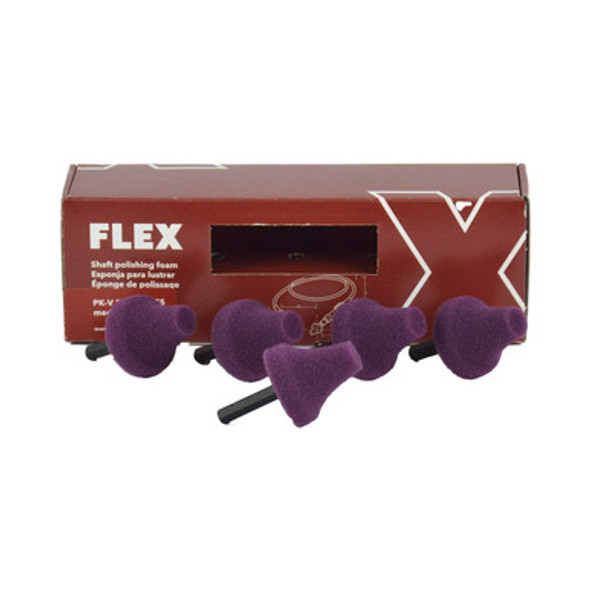 FLEX Flexible shaft Accessory 5pc Set Cone Violet