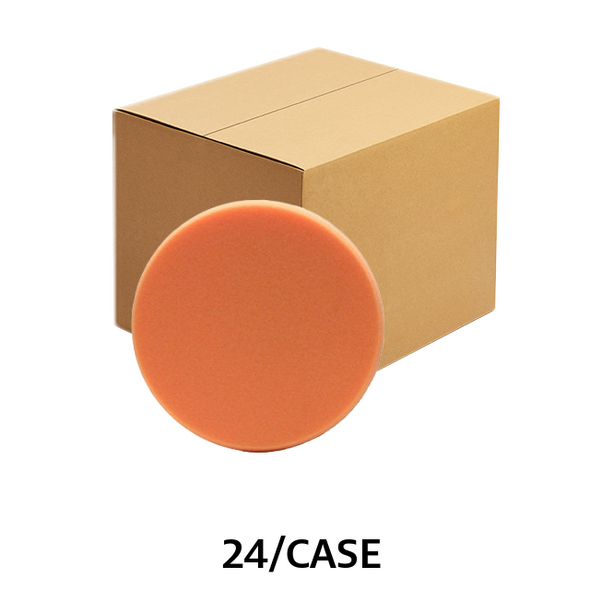 Lake Country Flat Foam Pads 6.5 Inch Orange (Case of 24) - LC-76-22650