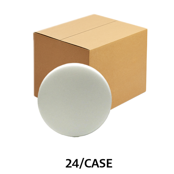 Lake Country Flat Foam Pads 6.5 Inch White (Case of 24) - LC-76-62650