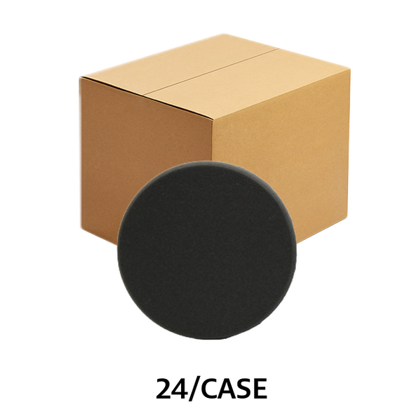 Lake Country Flat Foam Pads 3.5 Inch Black (Case of 24) - LC-76-72350