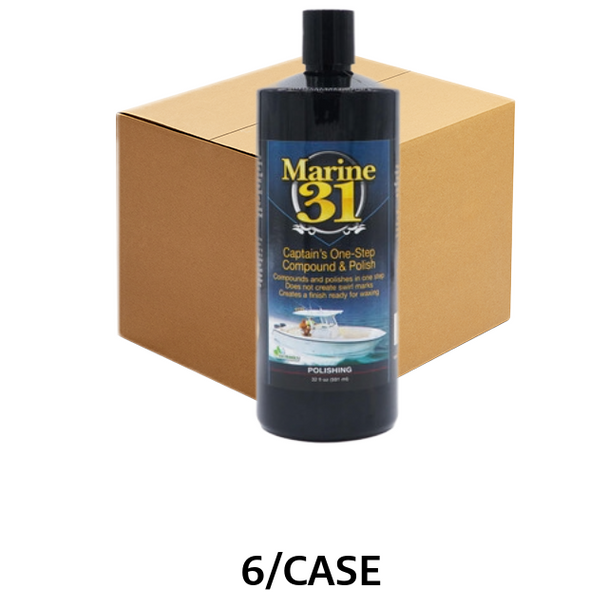 Marine 31 Captains One-Step Compound And Polish 32 oz (Case of 6) - M31-251