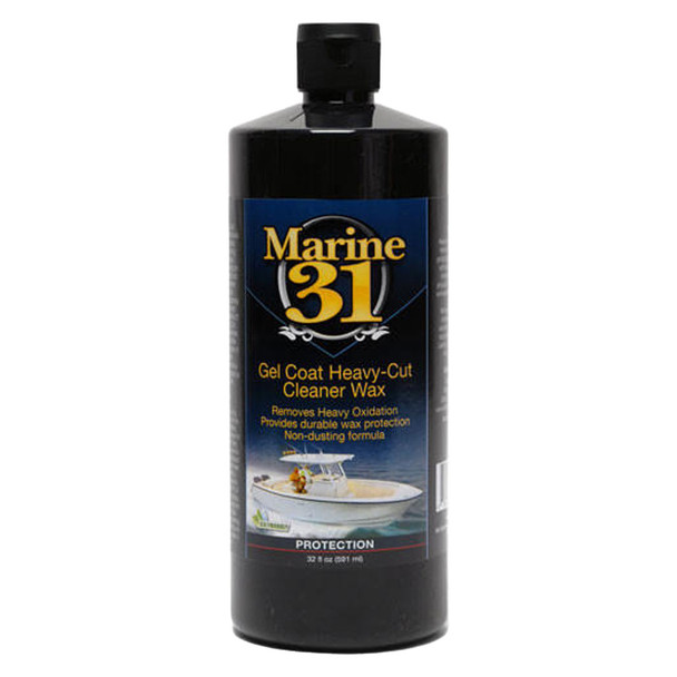Marine 31 Gel Coat Heavy-Cut Cleaner Wax 32 oz. (Case of 6) - M31-241