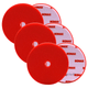 SONAX Red Hard Cutting Polishing Pad - 6.5 Inch (Case of 6) - SON-493441