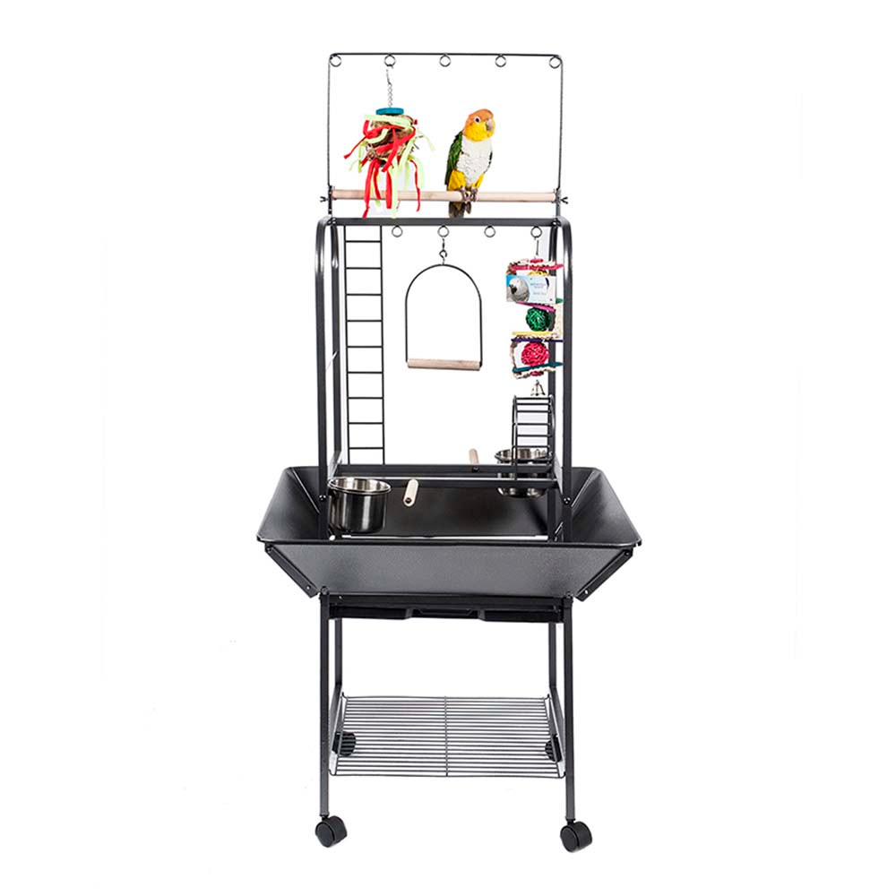 Forest Jungle Parrot Play Gym Stand Antique