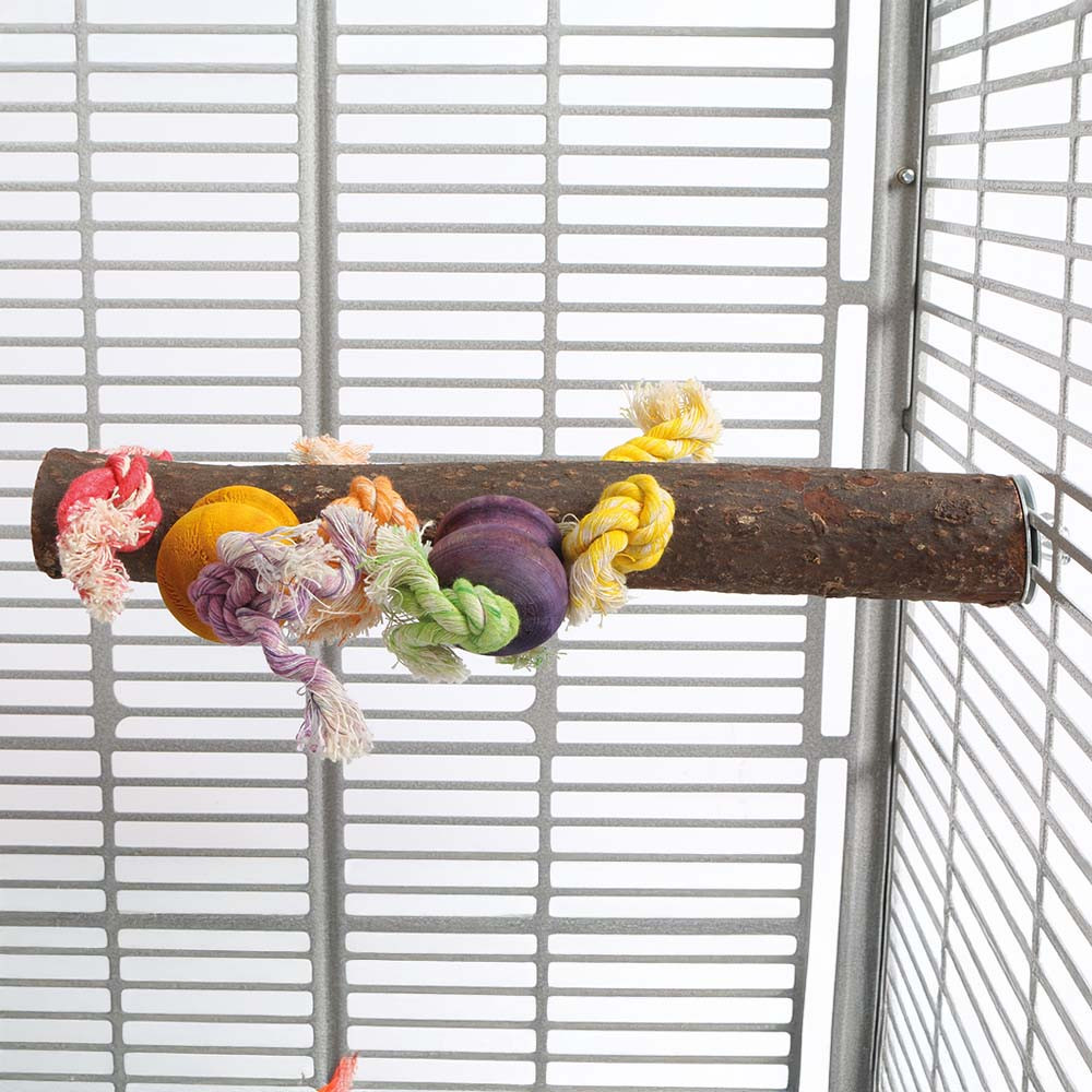 Preening Perch Wood and Rope Parrot Toy Northern Parrots