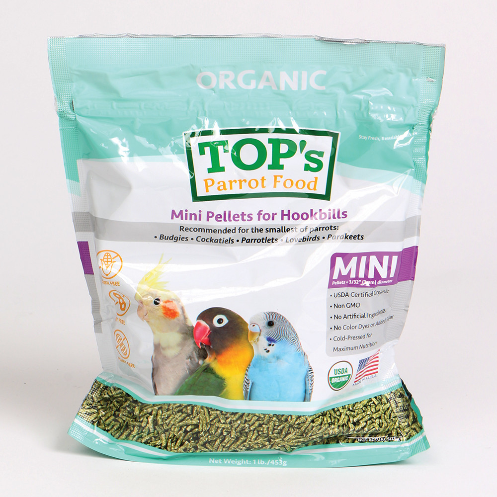 TOP's Organic Mini Pellets | Parrot Food 1lb
