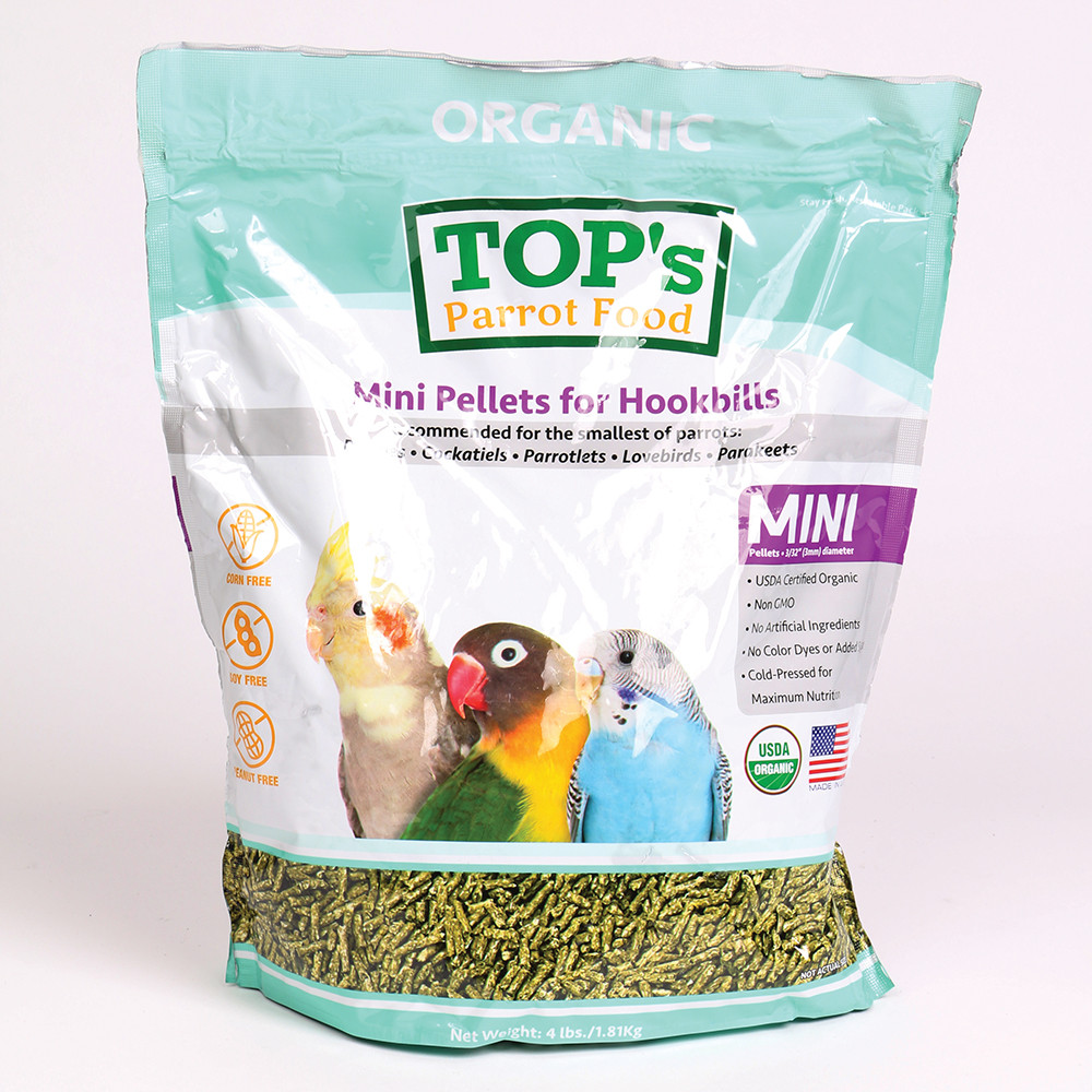 TOP's Organic Mini Pellets | Parrot Food 4lb