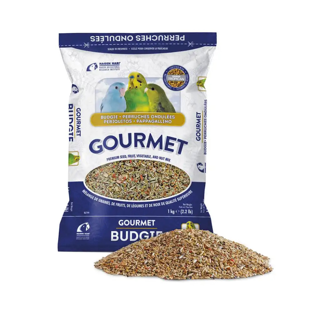 Hari Hagen Gourmet Premium Seed Mix Budgie Food 1kg Northern Parrots